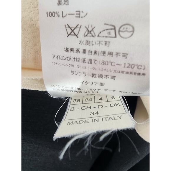 Emilio Pucci Color Block Sleeveless Woolblend Shift Dress Women's Size 34 (US 4) - Picture 9 of 10